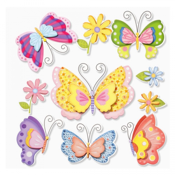 XXL 3D-Sticker Schmetterlinge