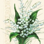 20er Pack Servietten Sweet White Bells, 33 x 33 cm