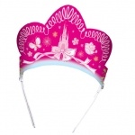 6er Pack Partykrönchen mit integriertem Haarreif Princess Palace