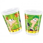 10er Pack Becher Phineas & Ferb