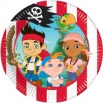 8er Pack Teller Jake und die Nimmerland Piraten 20 cm