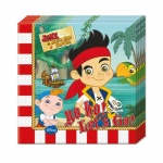 16er Pack Servietten Jake und die Nimmerland Piraten, zweiseitig, 33 x 33 cm
