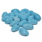 Glassteine in Hellblau