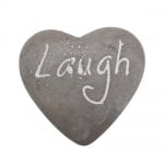 Dekostein in Herzform -Laugh-