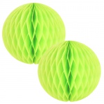 2er Set Wabenbälle in Hellgrün, 20 cm