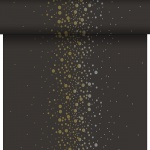 24 Meter Rolle Duni Dunicel Tischläufer New Year Black