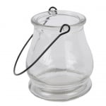 Glas Windlicht klar zur Gartendeko