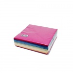 40er Pack Cocktail Servietten bunt gemischt, 24 x 24 cm