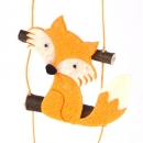 Türhänger, Wandhänger Filz Füchse mit Glöckchen, 50 cm