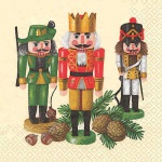 20er Pack Servietten Drei Nussknacker, 33 x 33 cm