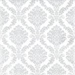20er Pack Servietten Elegante Ornamente in Silber, 33 x 33 cm