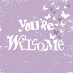 20er Pack Servietten Taufe, You're Welcome in Flieder/Weiß, 33 x 33 cm 20er Pack Servietten Taufe, You're Welcome in Flieder/Weiß, 33 x 33 cm