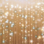 20er Pack Servietten Goldener Sternenvorhang, 33 x 33 cm