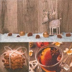 20er Pack Servietten Gemütliche Weihnachtszeit, 33 x 33 cm