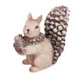 Eichhörnchen glitzernd mit Eichel, 80 mm