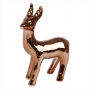 Keramik Hirsch in Kupfer Chromoptik, Nr. 2