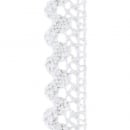 2 Meter Spitzenband, Bastelband, selbstklebend, 15 mm