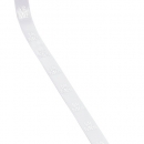 20 Meter Satin Tischband, Hochzeit -Mr & Mrs- in Weiß/Silber, 15 mm