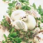 20er Pack Servietten Modernes Osternest, 33 x 33 cm