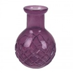 Glas Väschen Karat in Lila, 90 mm