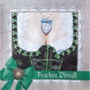 20er Pack Servietten Oktoberfest Dirndl & Bua, zweiseitig, 33 x 33 cm