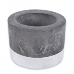Beton Teelichthalter in Grau/Weiß, 50 mm