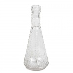 Mini Glas Väschen für einzelne Blumen, Trapez, 12 cm