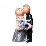 Jubiläumspaar Silberne Hochzeit, -25- Jahre, 10 cm