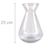 Große Glas Vase Liberté Nr. 2, 25 cm