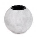 Teelichthalter Kugel in Beton-Optik, 80 mm
