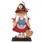 Holz Trachten Mädchen, Oktoberfest, 21 cm