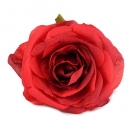 Kunstblume Rosenkopf in Rot, 90 mm