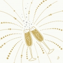 Duni Dunilin Servietten Festive Cheers White, 40 x 40 cm
