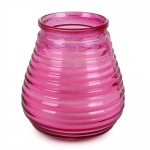 Outdoor Duft-Kerzenglas Citronella, Garten Windlicht in Pink, 10 cm