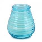 Outdoor Duft-Kerzenglas Citronella, Garten Windlicht in Türkis, 10 cm