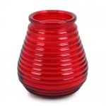 Outdoor Duft-Kerzenglas Citronella, Garten Windlicht in Rot, 10 cm