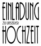 Hochzeit Stempel -Einladung zu unserer Hochzeit-