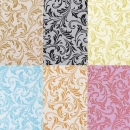 Organza Tischläufer Ornamente in 6 Farben, beflockt