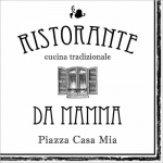 20er Pack Servietten Ristorante Da Mamma 33 x 33 cm
