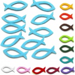 10er Pack Kommunion-Fische 45 mm aus Filz in 12 Farben