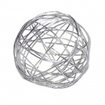 Drahtkugel in Silber