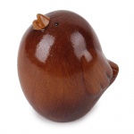 Vogel aus Keramik in Braun