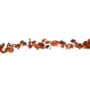 1,8 Meter Ahornblätter, Weinranken Girlande in Orange, 10 cm