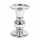 Keramik Kerzenständer für Stab- und Kugelkerzen in Silber, 13 cm