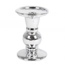 Keramik Kerzenständer für Stab- und Kugelkerzen in Silber, 13 cm