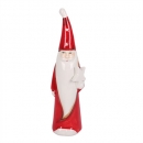 Keramik Nikolaus mit Stern in Rot/Weiß, 23 cm