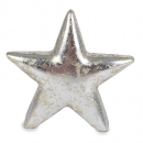 Keramik Stern, Weihnachten, in Antik-Silber, 11 cm
