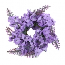 Kerzenring Lavendelblüten, 12 cm
