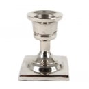 Tisch Kerzenständer für Stabkerzen in Silber, quadratisch, 67 mm