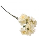 Kunstblume Hortensienblütenzweig in Vanille, 38 cm